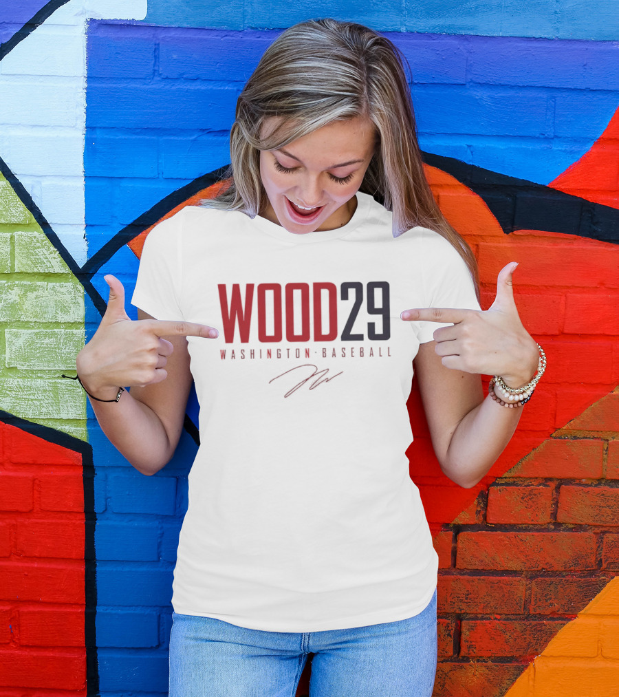 Wood 29 Washington Baseball T-Shirt