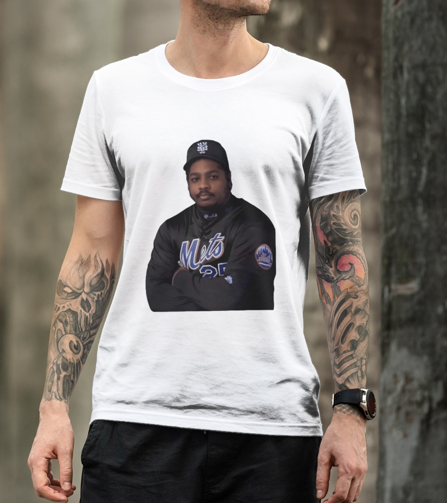 New York Mets Baseball Player 25 MLB Jersey Black T-Shirt