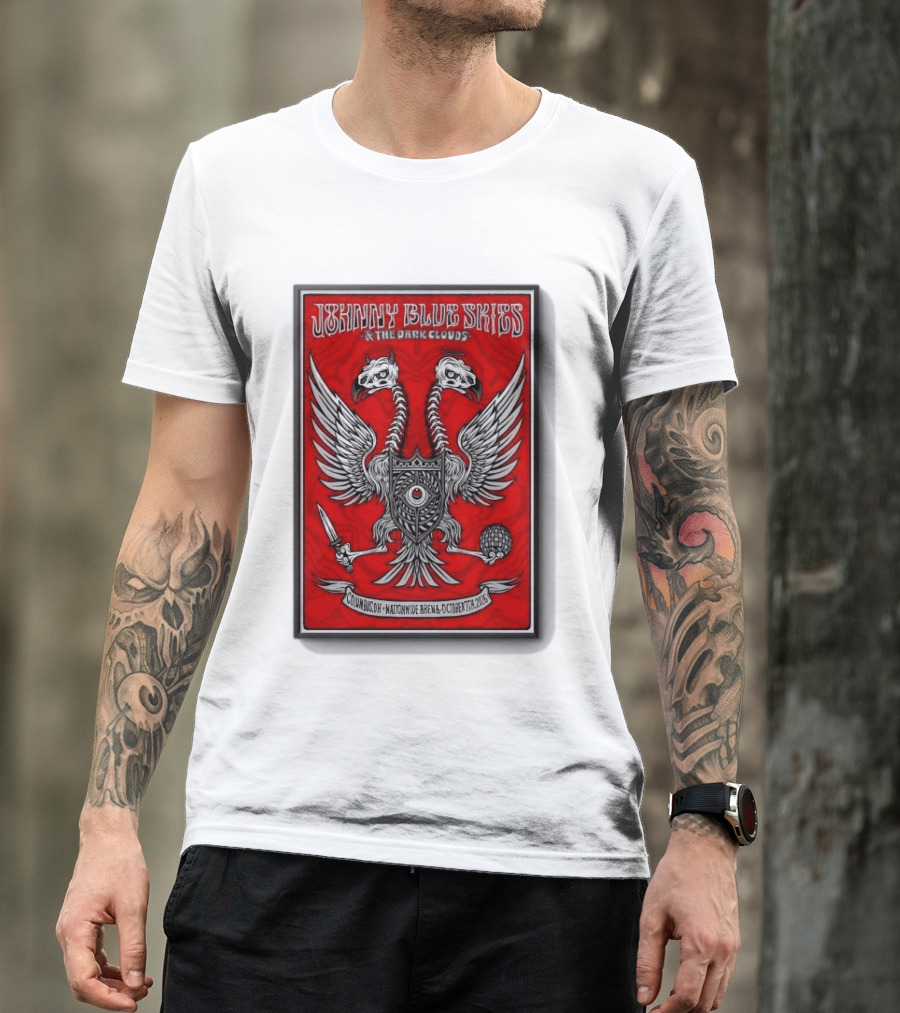 Johnny Blue Skies And The Dark Clouds Nationwide Arena Columbus OH October 7 2026 Two Headed Eagle T-Shirt