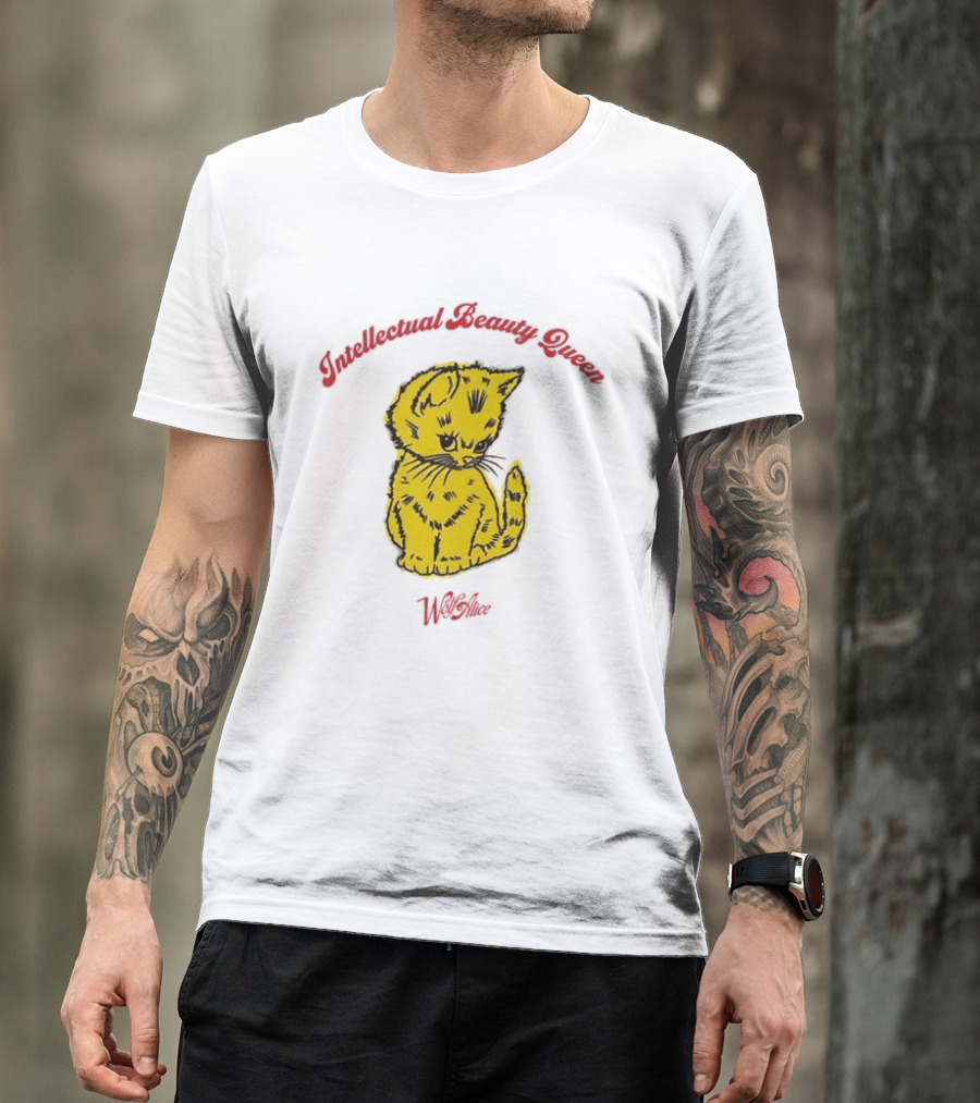 Wolf Alice Intellectual Beauty Queen Cat Drawing T-Shirt