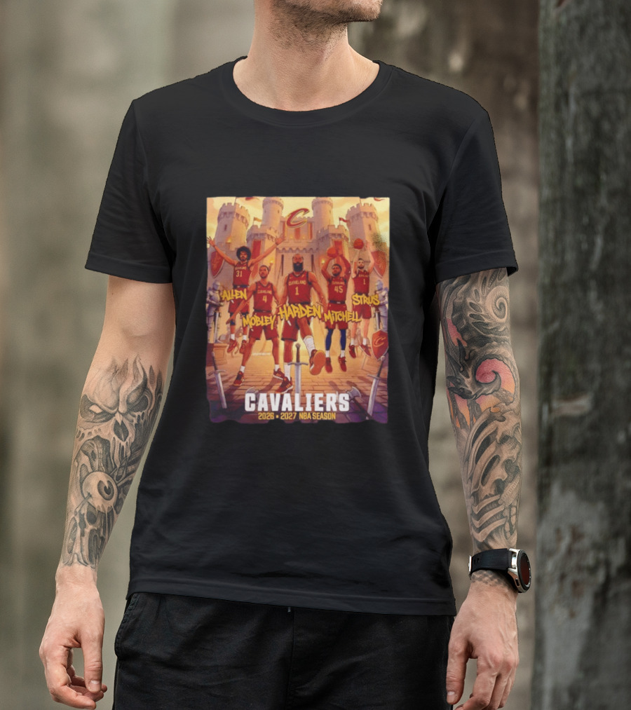 Cleveland Cavaliers 2026 2027 NBA Season Harden Mitchell Mobley Allen Strus Basketball Team Cavaliers T-Shirt