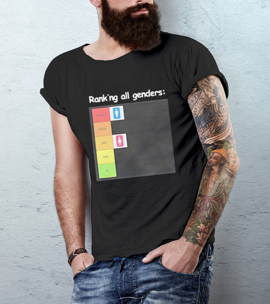 Ranking All Genders GOATed Good Mid Bad D T-Shirt