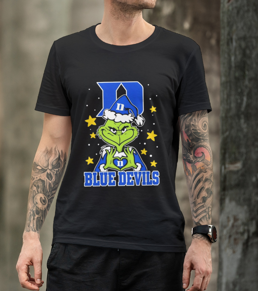 Grinch Christmas Duke Blue Devils NCAA T-Shirt