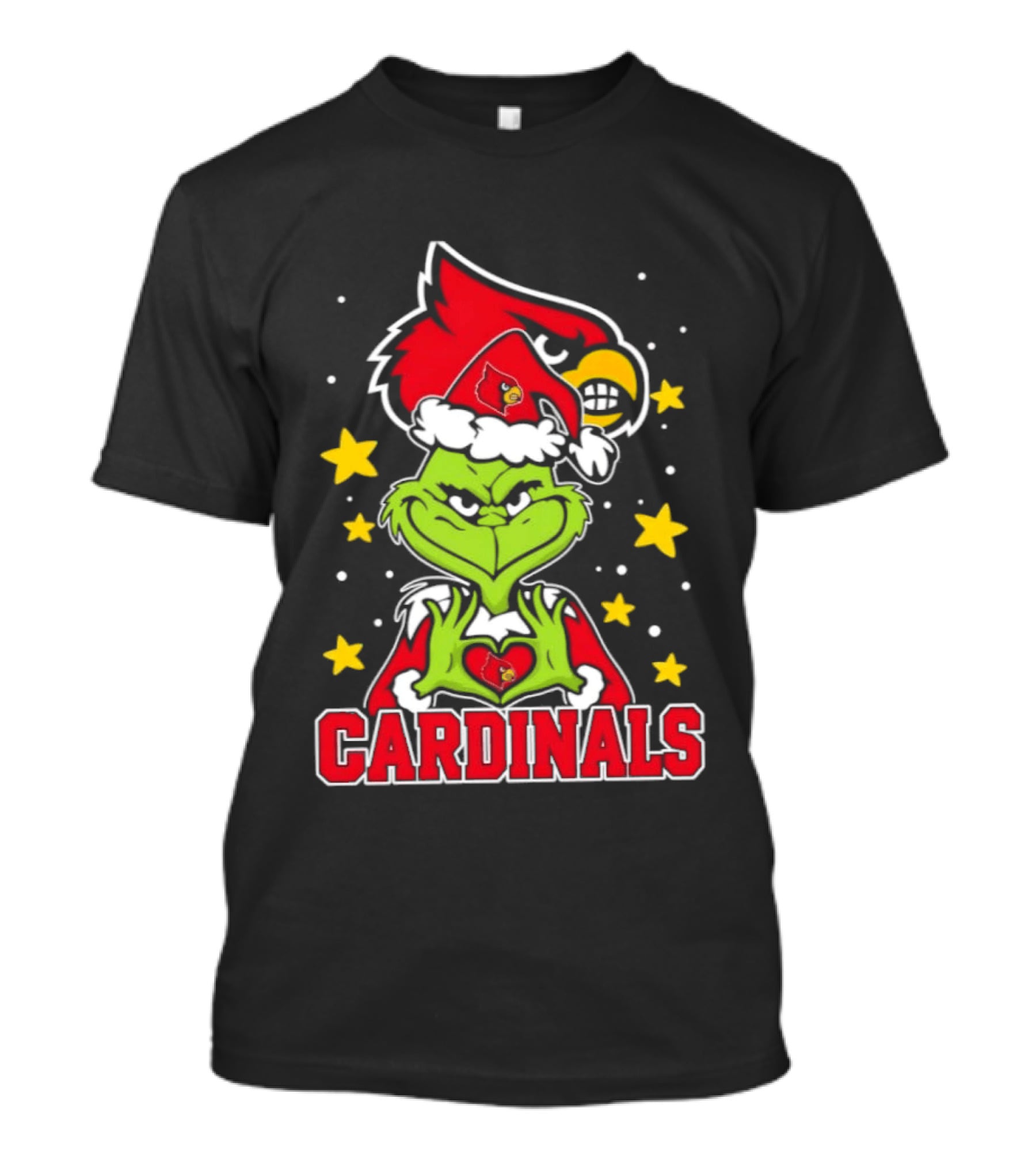 Louisville Cardinals Christmas Grinch Holiday Spirit T-Shirt