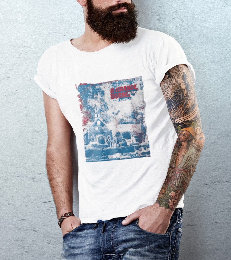 Lphf La Grande Tournee Quebec City Skyline Church Buildings T-Shirt