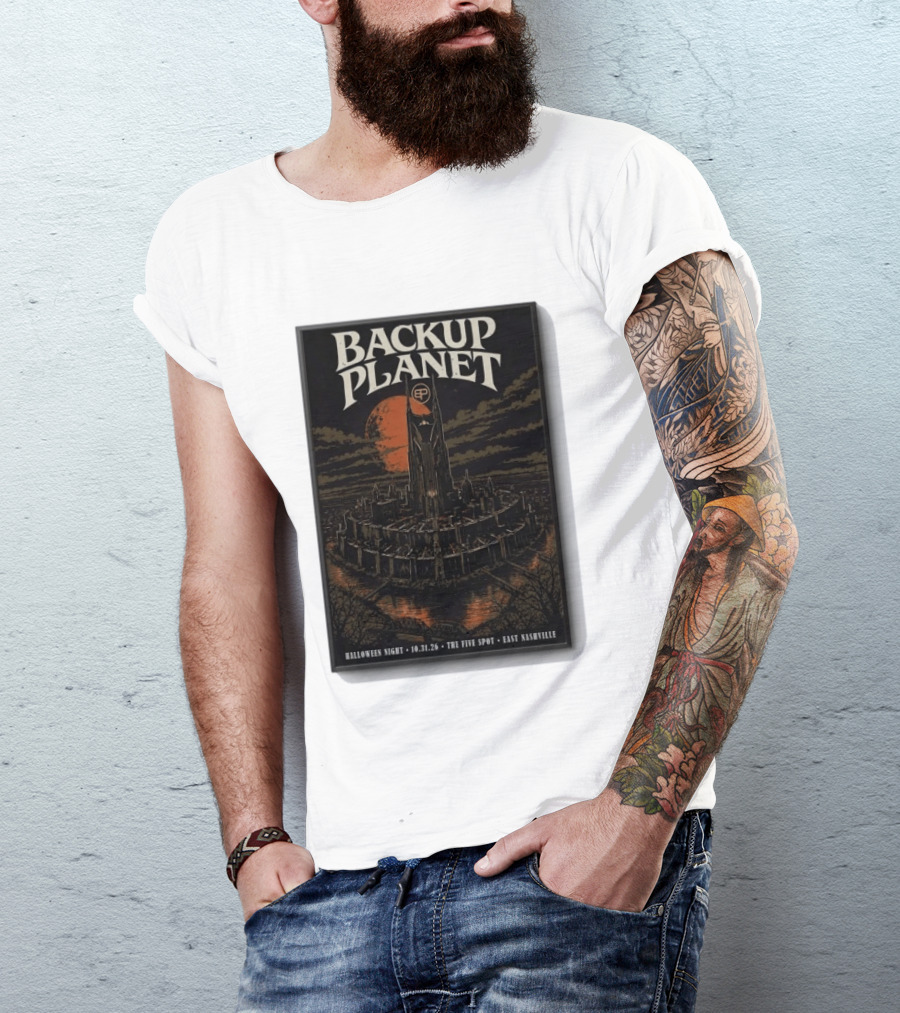 Halloween Night Backup Planet The Five Spot East Nashville 10.31.26 T-Shirt