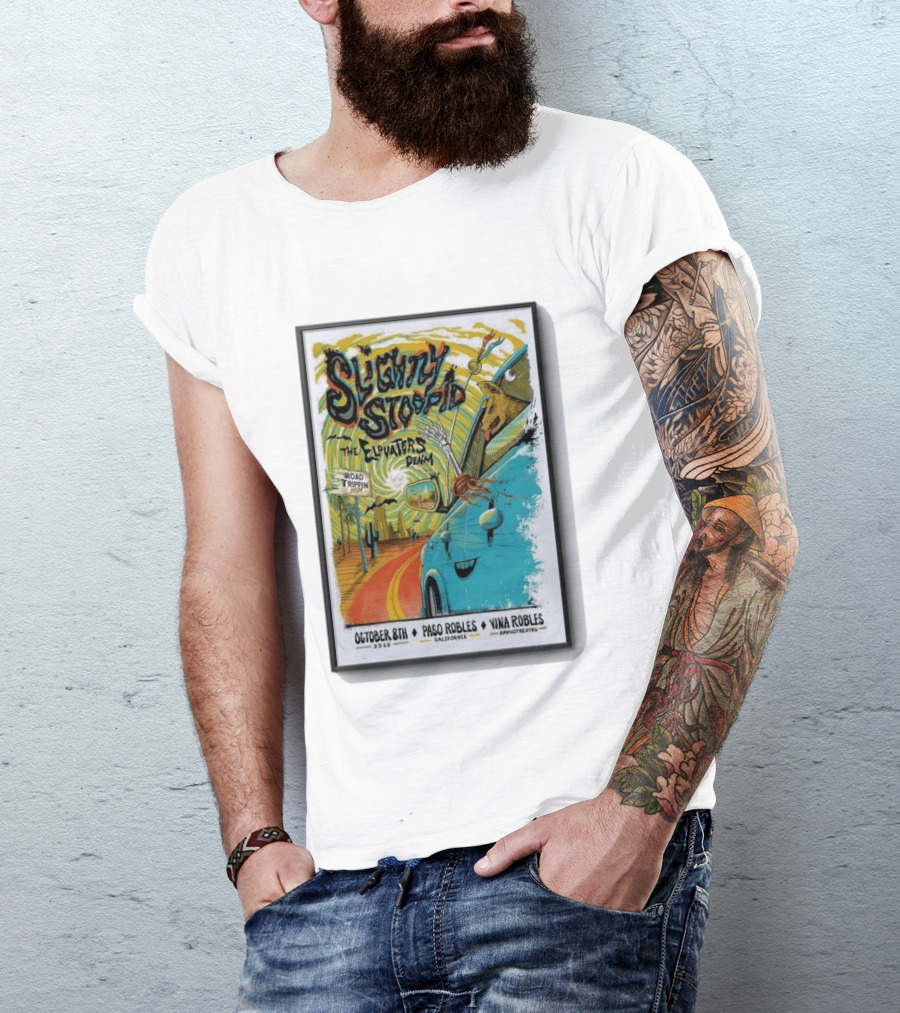 Slightly Stoopid And The Elovaters Concert Vina Robles Paso Robles CA Oct 8 2026 Road Trippin T-Shirt