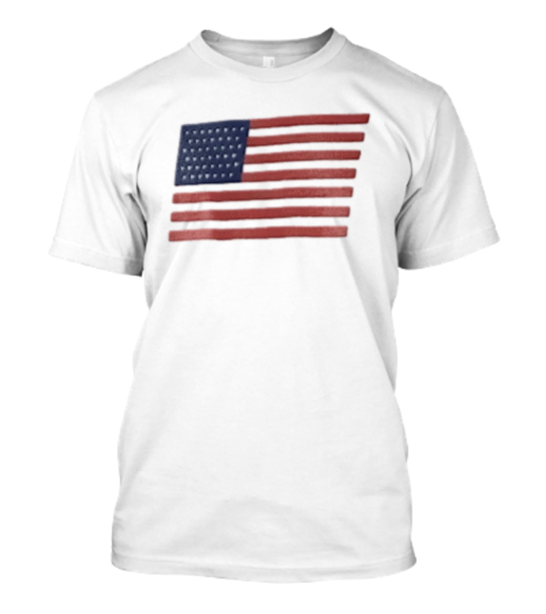 Pure Baseball American Flag Grey Stars And Stripes Iconic Heritage T-Shirt