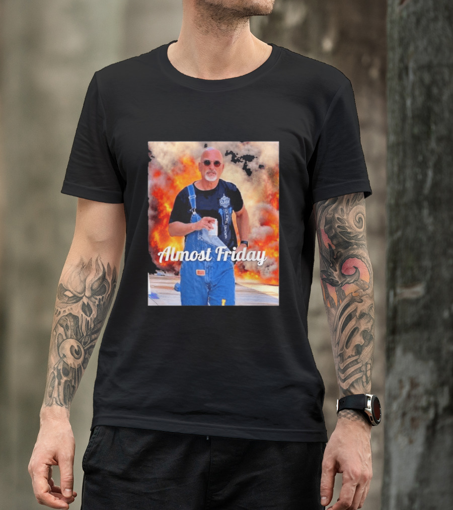 Almost Friday Howie Mandel Clash Explosion Scene T-Shirt