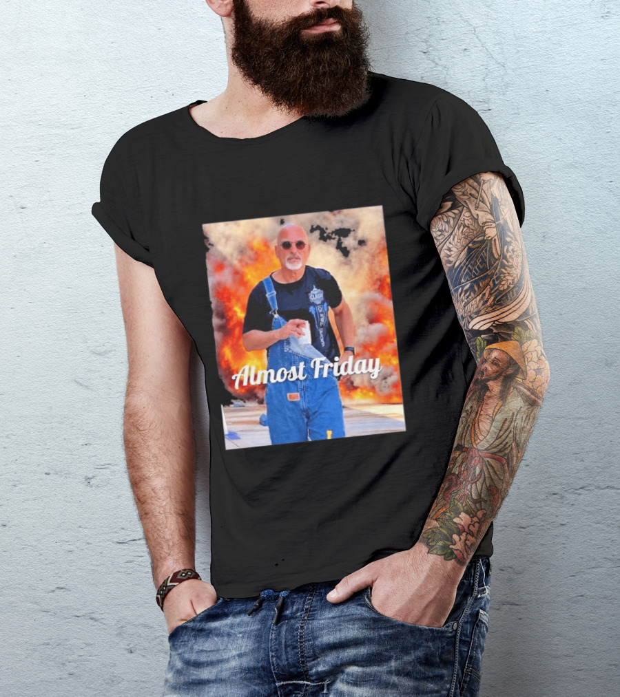 Almost Friday Howie Mandel Clash Explosion Scene T-Shirt