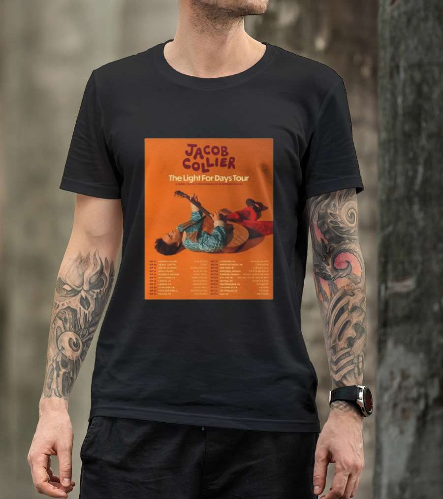Jacob Collier The Light For Days Tour 2026 A Series Of Solo Performances In Intimate Spaces T-Shirt