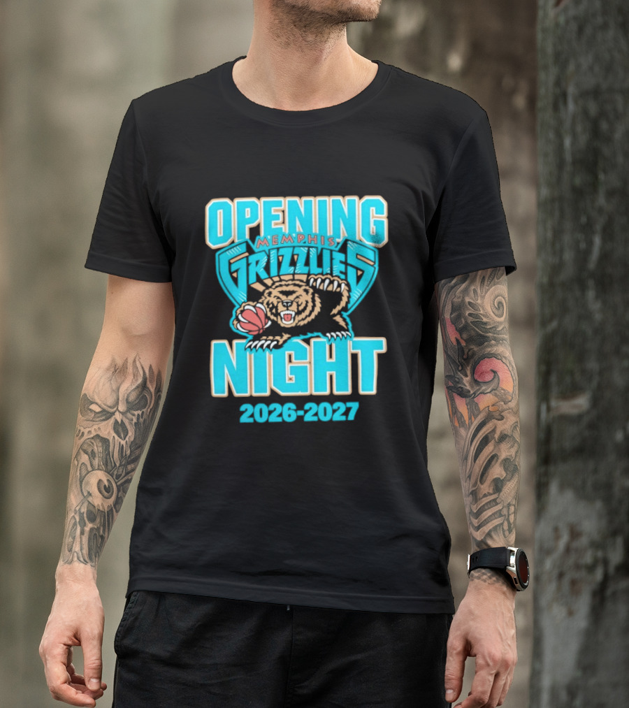 NBA Opening Night 2026 2027 Memphis Grizzlies T-Shirt