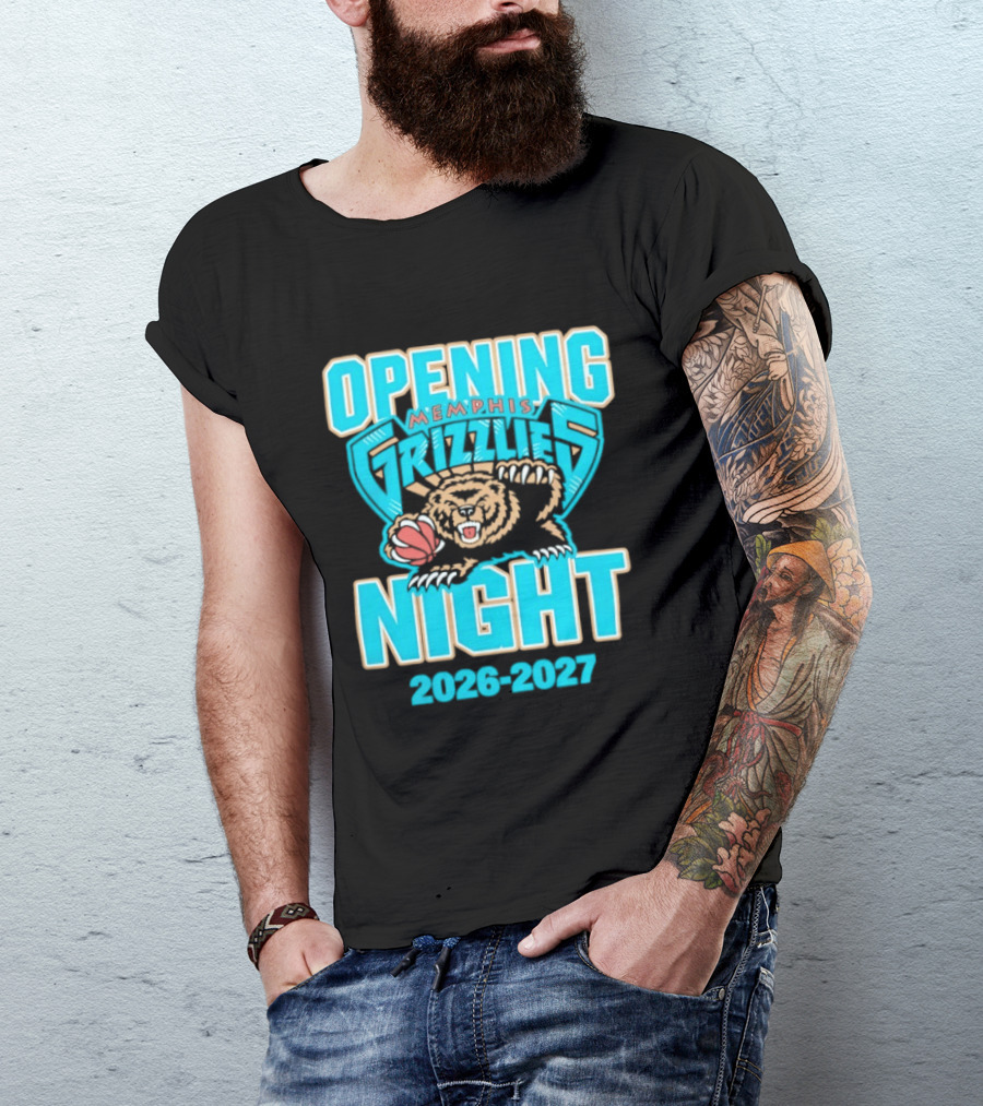 NBA Opening Night 2026 2027 Memphis Grizzlies T-Shirt