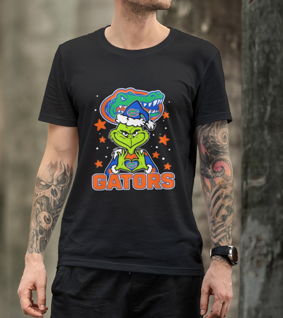 Florida Gators Grinch Christmas College Football Fan T-Shirt