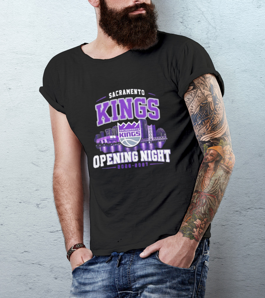 Sacramento Kings Opening Night 2026 2027 City Skyline T-Shirt