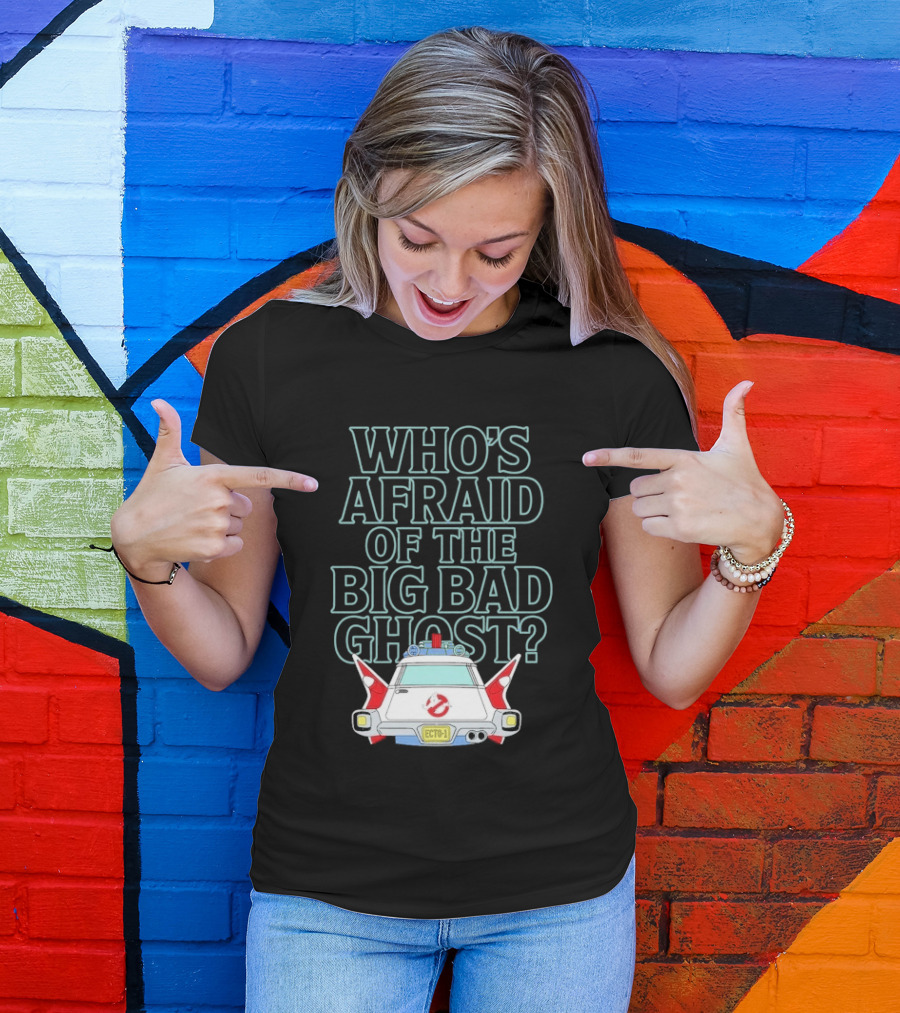 The Real Ghostbusters Who's Afraid Of The Big Bad Ghost Ecto 1 T-Shirt