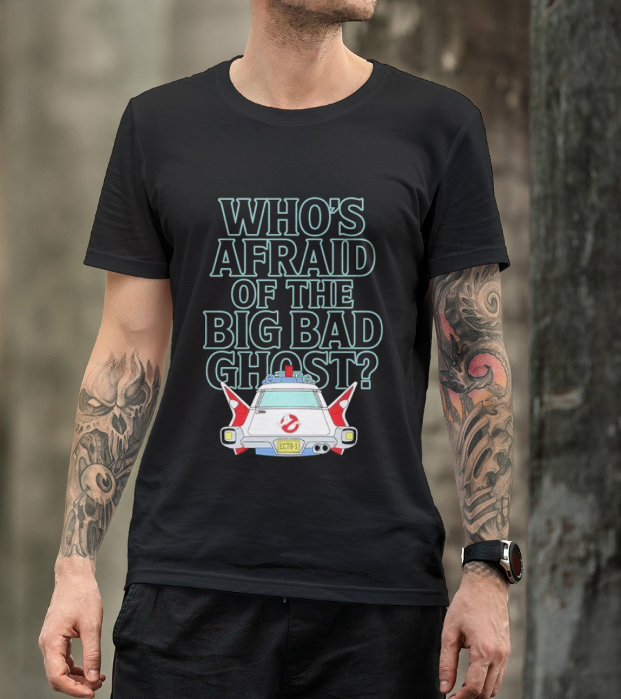 The Real Ghostbusters Who's Afraid Of The Big Bad Ghost Ecto 1 T-Shirt