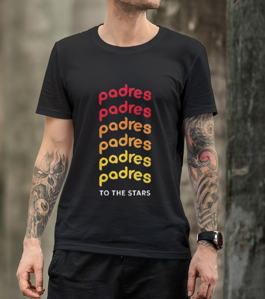 Padres Gradient Spectrum To The Stars Tom Delonge T-Shirt