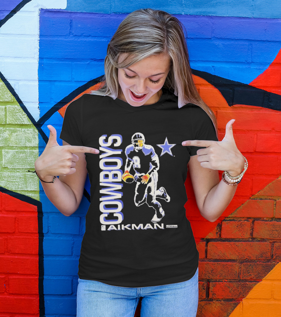 Cowboys Aikman 8 Dallas Star Gameday T-Shirt