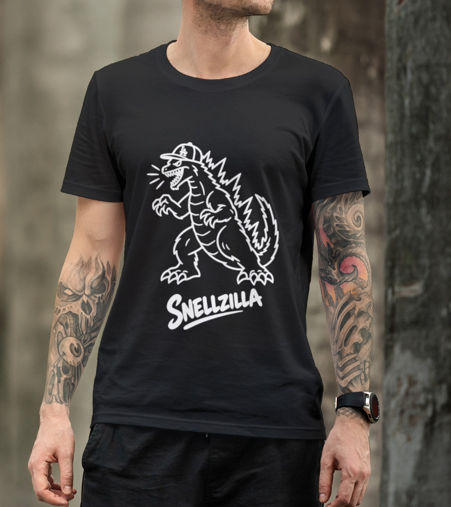 Snellzilla Monster Baseball Tribute Blake Snell T-Shirt