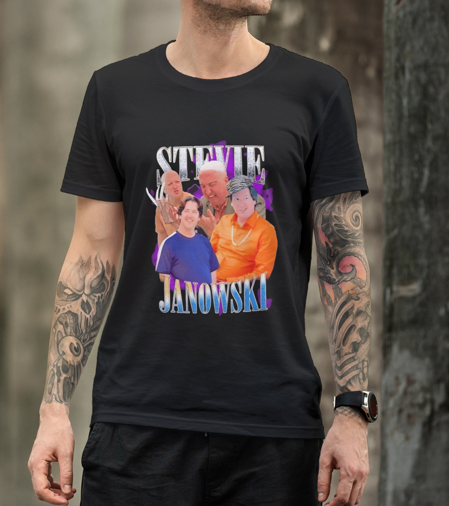 Stevie Janowski Comedy Collage Bootleg T-Shirt