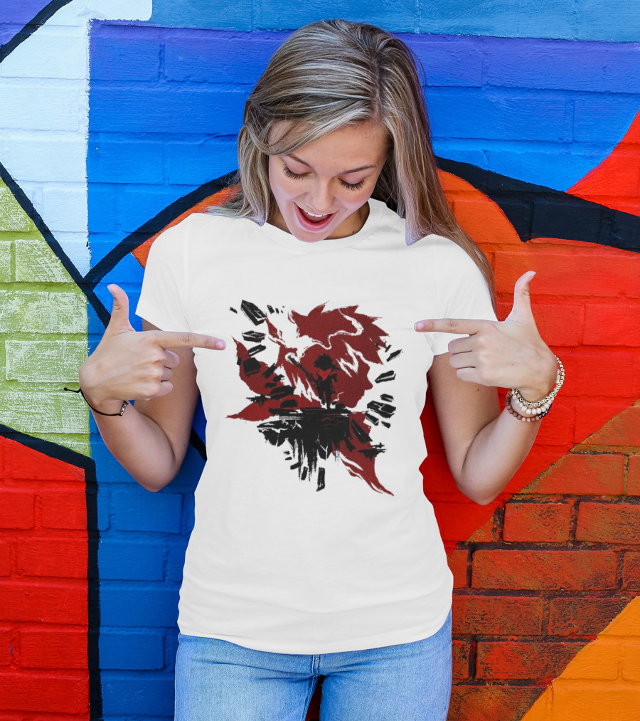 Bastion The Kid Red Silhouette Gaming T-Shirt