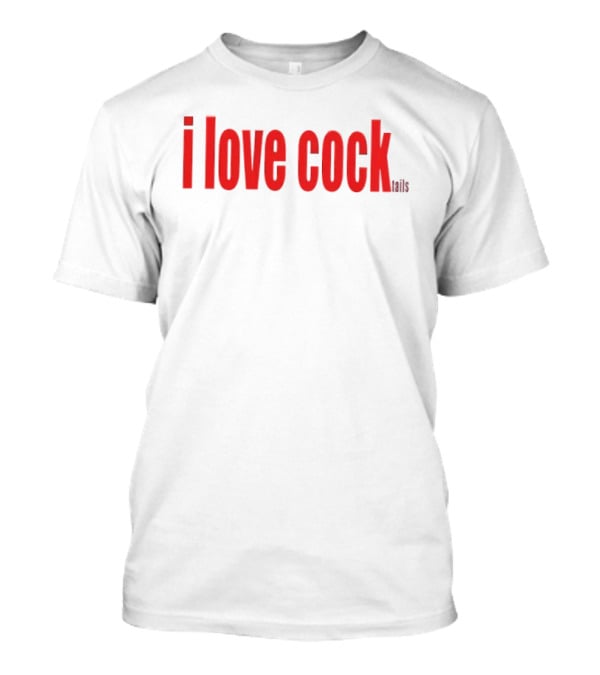 I Love Cocktails Bold Red T-Shirt