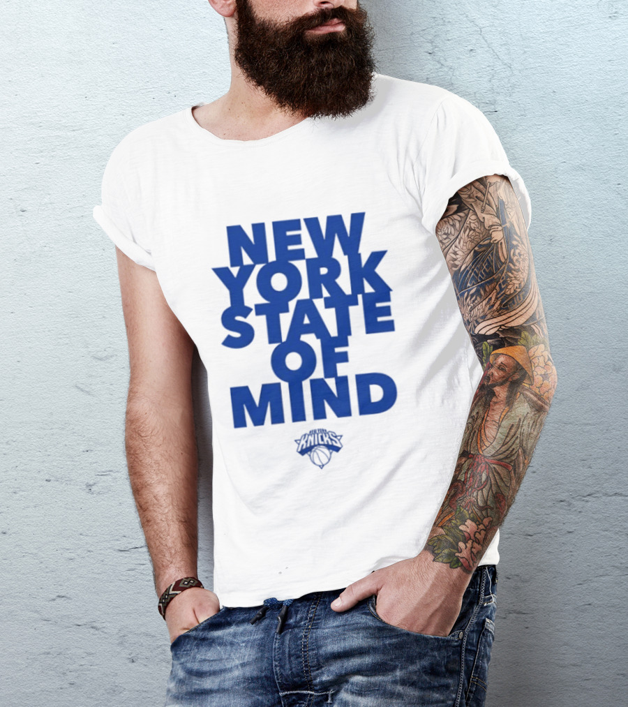 New York Knicks New York State Of Mind Knicks Basketball T-Shirt