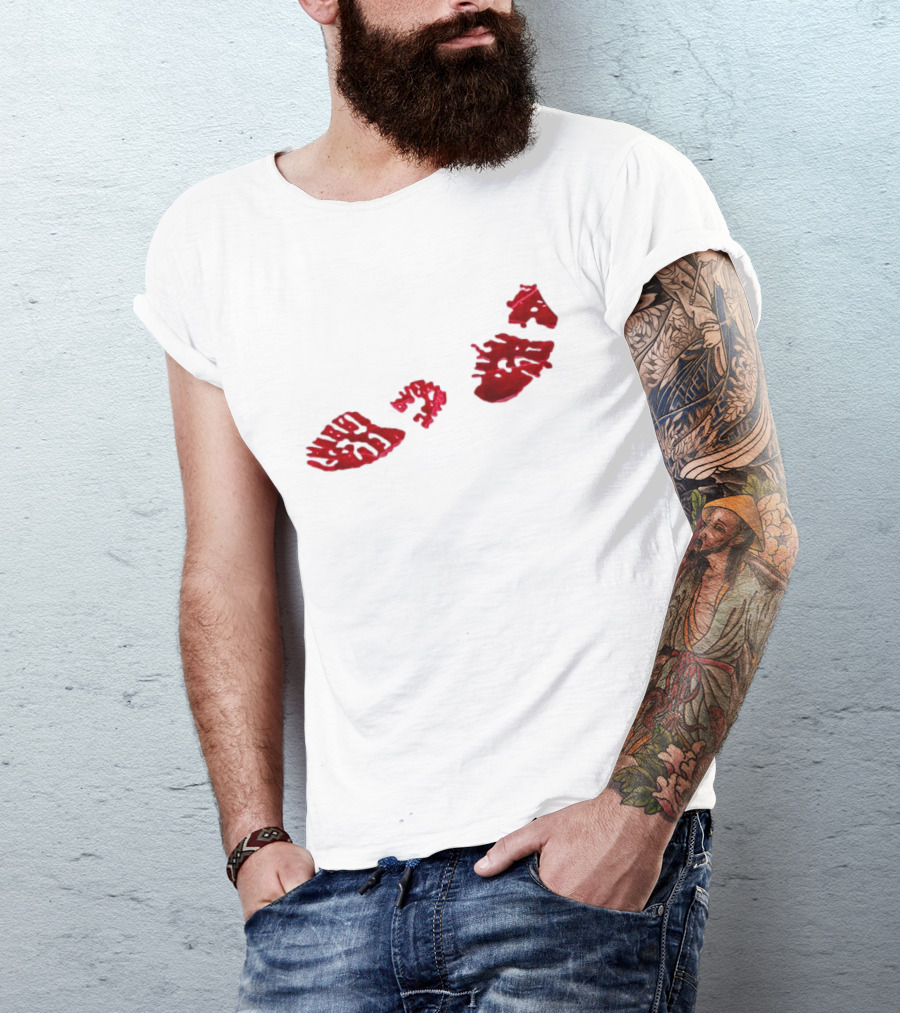 Night Lovell Bloodprints Dark Aesthetic T-Shirt