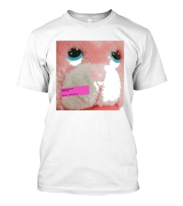 Royel Otis Hickey Album Pink Fluffy Bunny Face T-Shirt