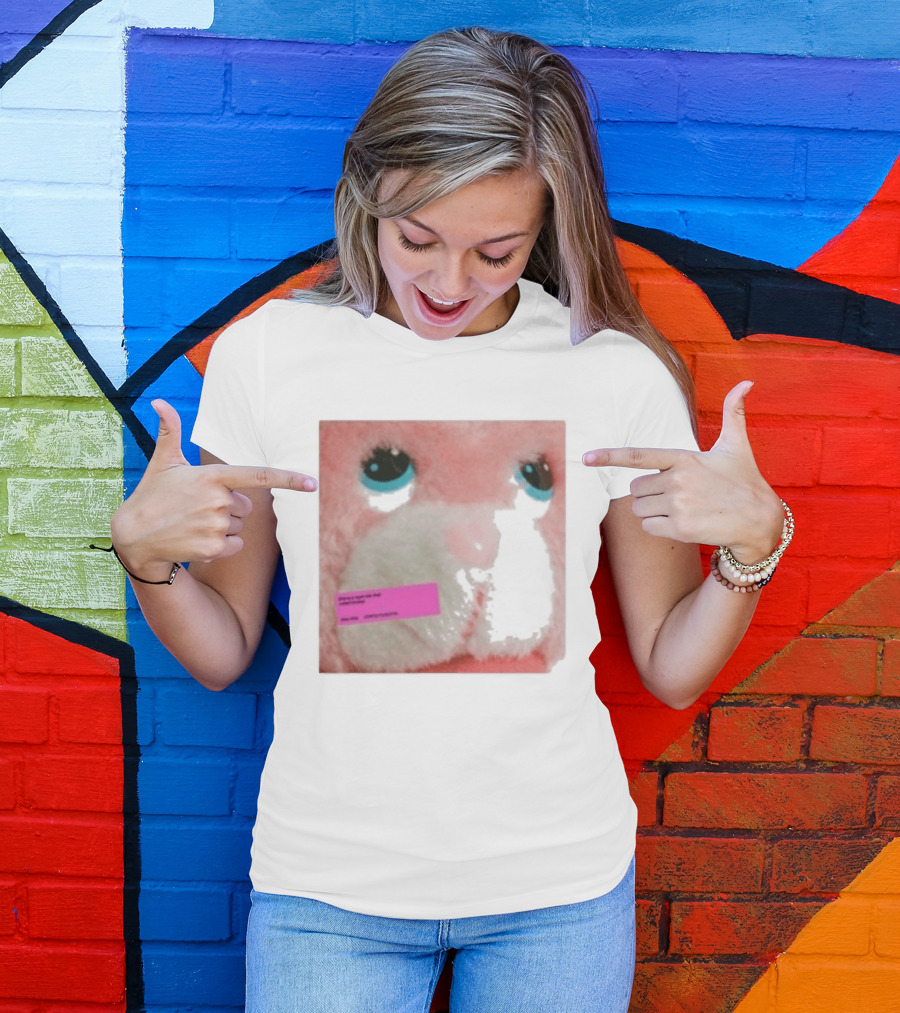 Royel Otis Hickey Album Pink Fluffy Bunny Face T-Shirt
