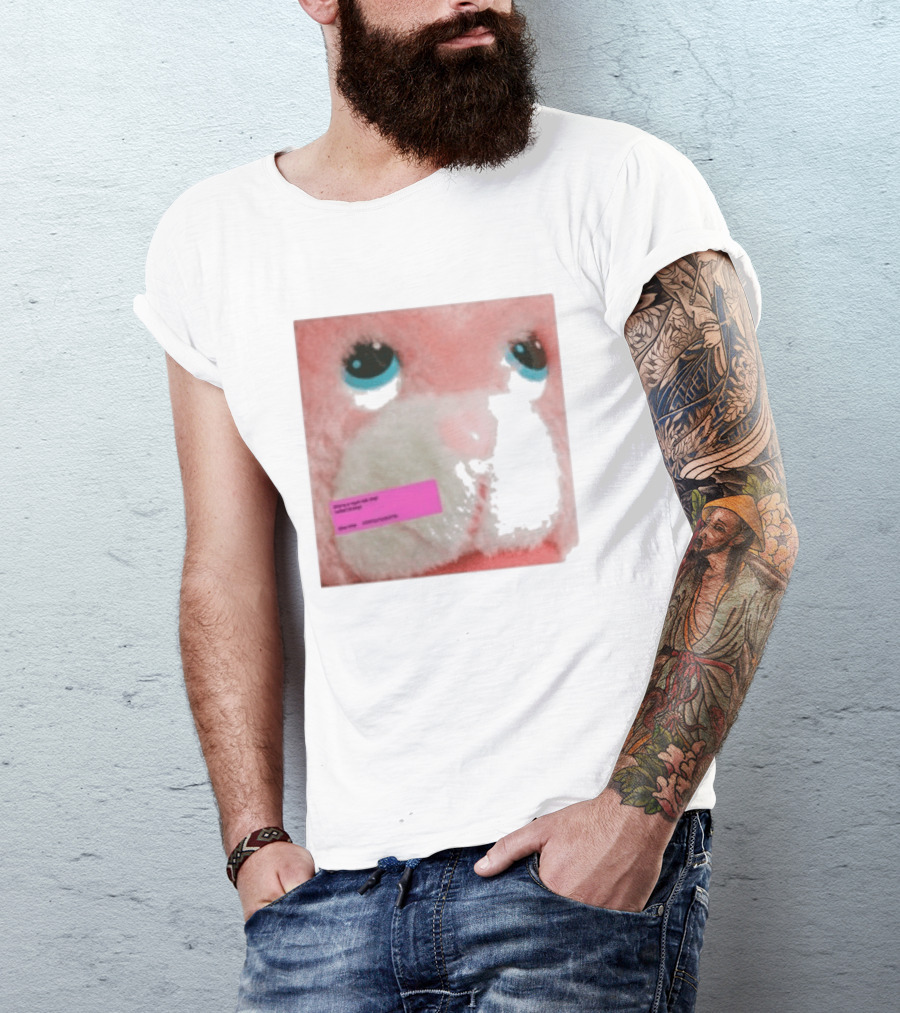 Royel Otis Hickey Album Pink Fluffy Bunny Face T-Shirt