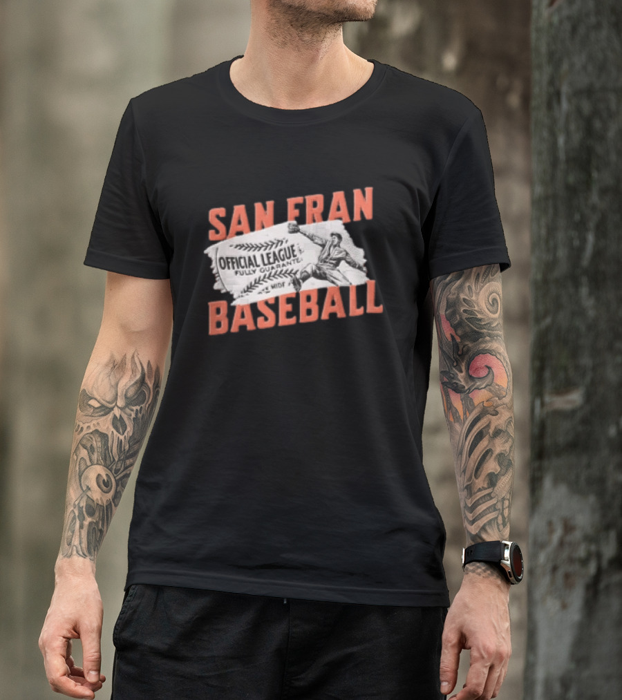 San Fran Baseball Official League Vintage Throwback T-Shirt