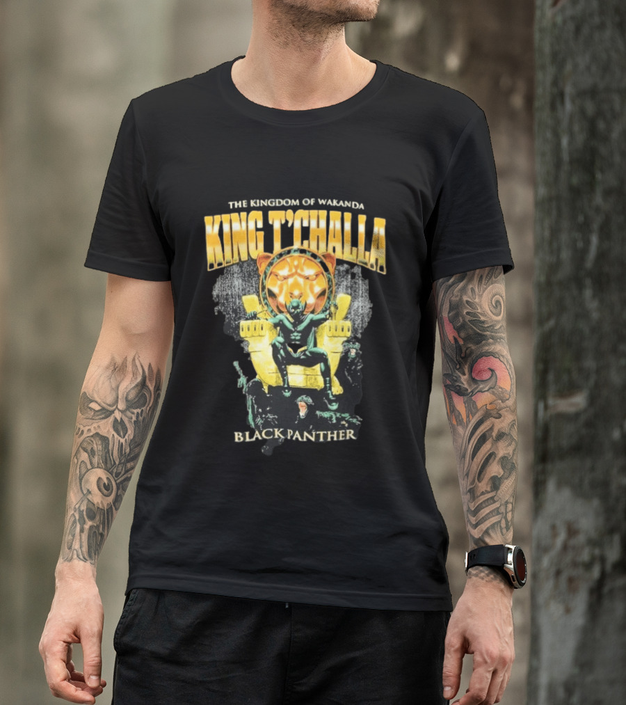 The Kingdom Of Wakanda King T'Challa Black Panther Exclusive Marvel Original T-Shirt