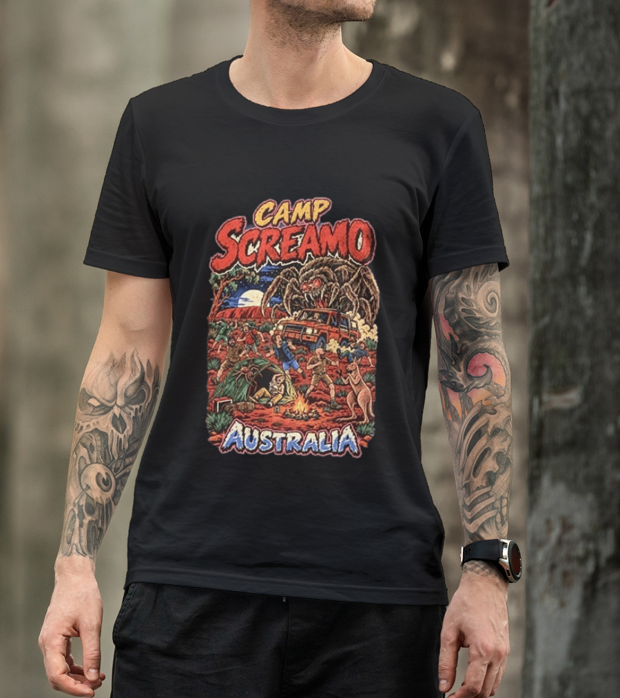 Original Camp Screamo Silverstein And Story Of The Year Australia Tour 2027 Dates T-Shirt