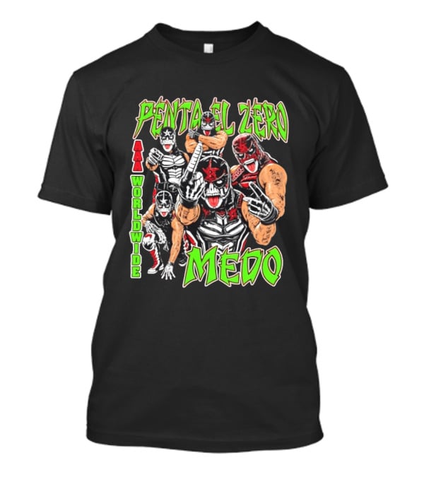 Penta El Zero Medo AAA Worldwide Wrestling Champions T-Shirt