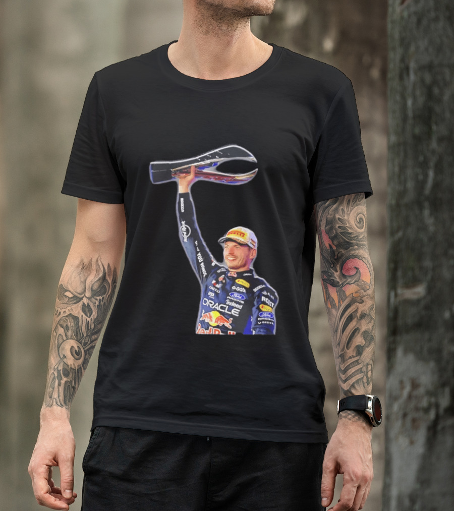 Max Verstappen Oracle Red Bull Racing 2026 Champion Trophy Celebration T-Shirt