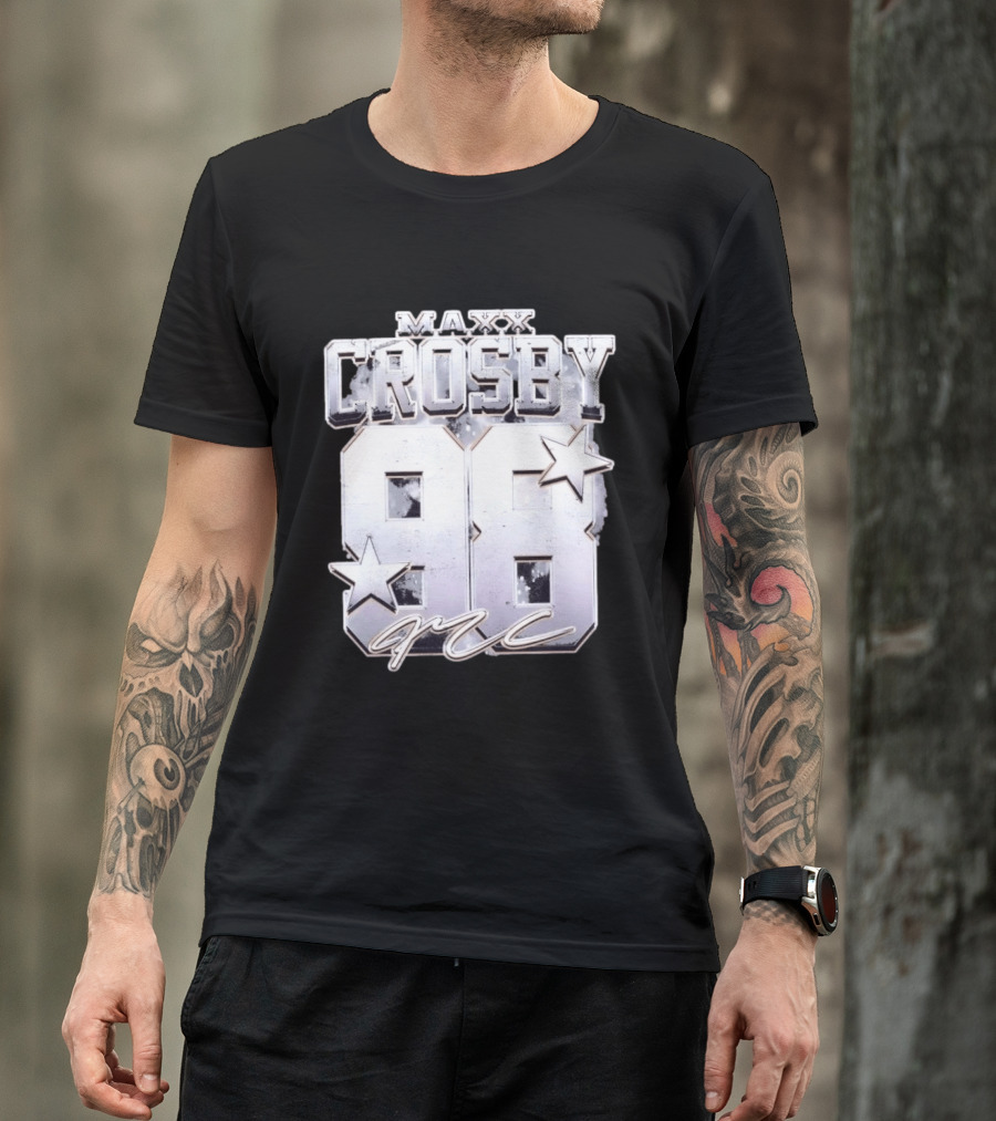 Maxx Crosby 98 Raiders Star Signature T-Shirt