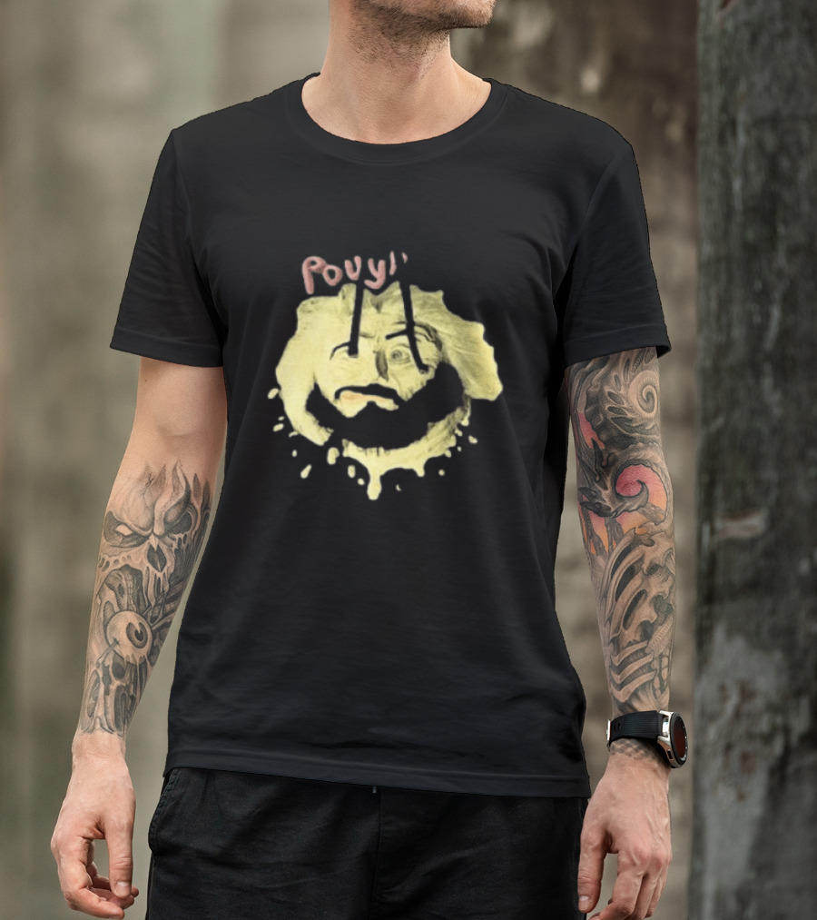 Pouya Clay Melted Smiley Face T-Shirt