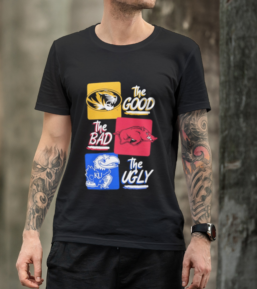 Missouri Tigers The Good The Bad The Ugly Kansas Jayhawks Rivalry T-Shirt