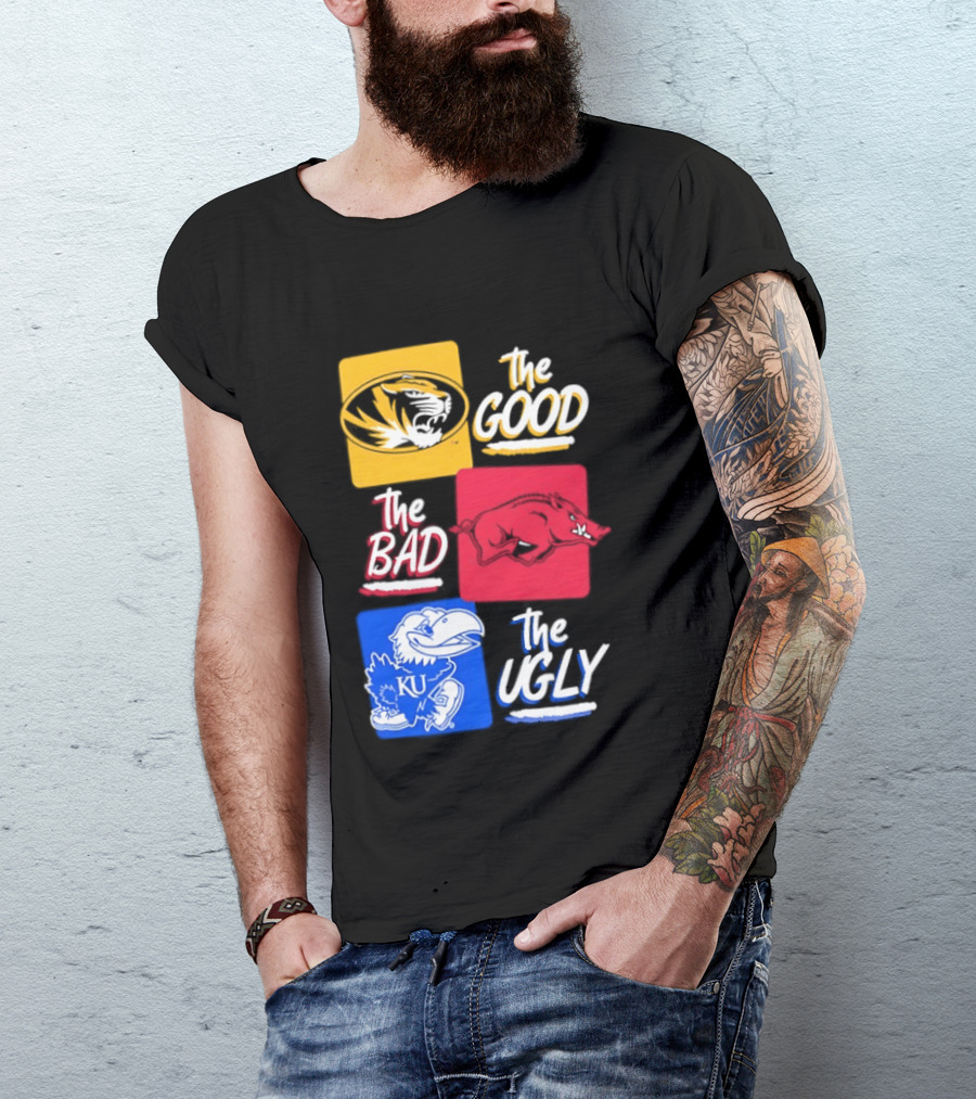Missouri Tigers The Good The Bad The Ugly Kansas Jayhawks Rivalry T-Shirt