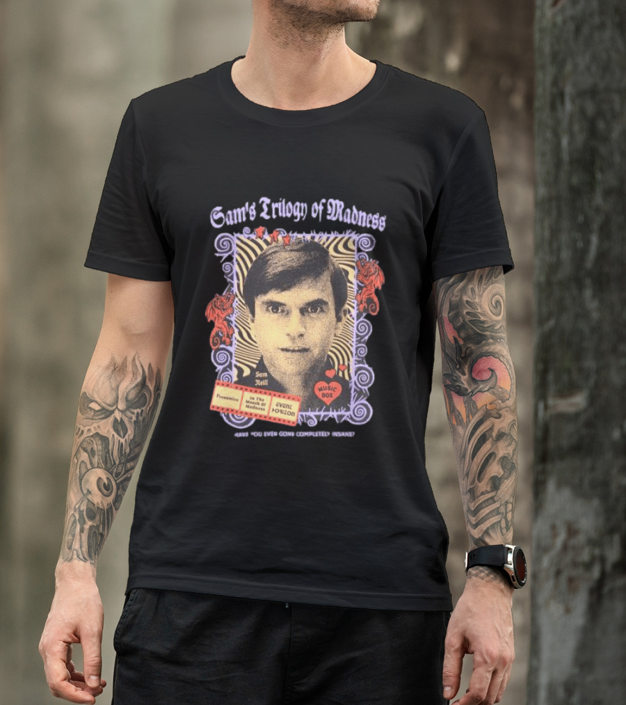 Sam Neill's Trilogy Of Madness Music Box Possession Event Horizon T-Shirt