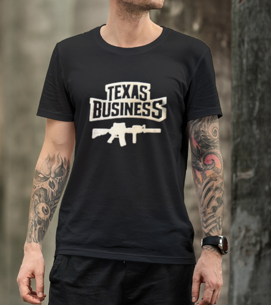 Texas Business Rifle Gun T-Shirt