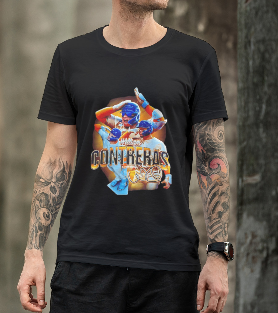 William Contreras Milwaukee Brewers Player Collage 2026 T-Shirt