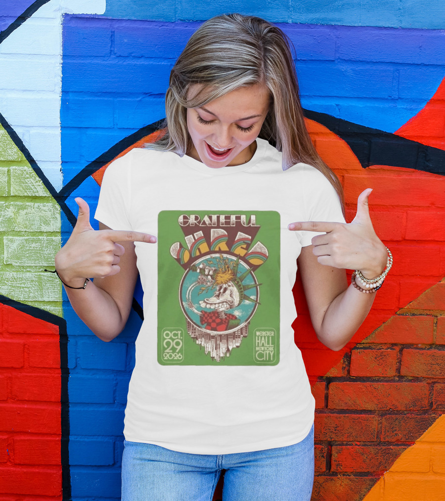 Grateful Shred Webster Hall New York City October 29 2026 Event T-Shirt