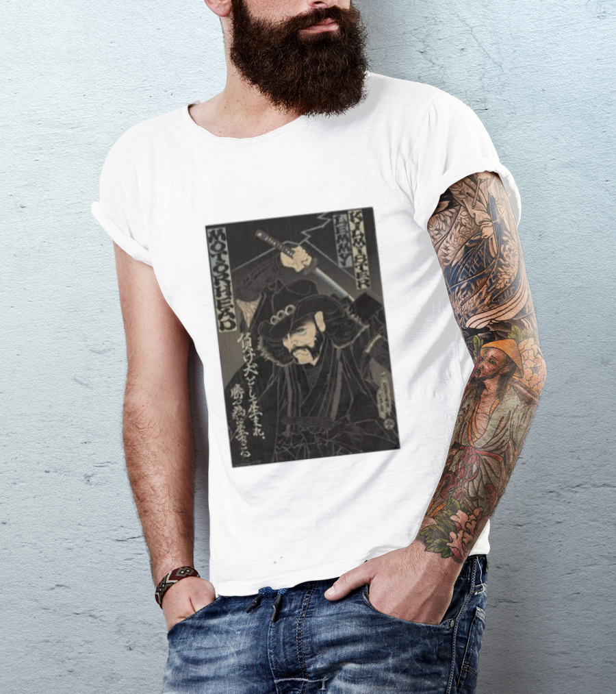 Motorhead Lemmy Kilmister Samurai Japanese T-Shirt