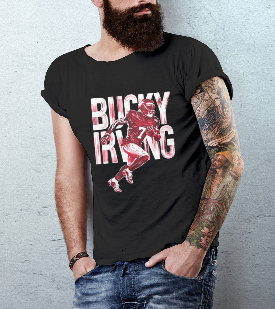 Bucky Irving Tampa Bay Buccaneers Brush Stroke Number 7 T-Shirt