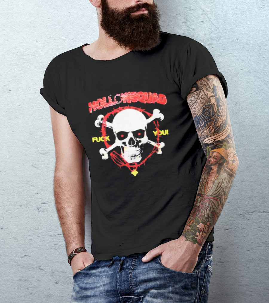 Hollowsquad Skull Crossbones Fuck You T-Shirt