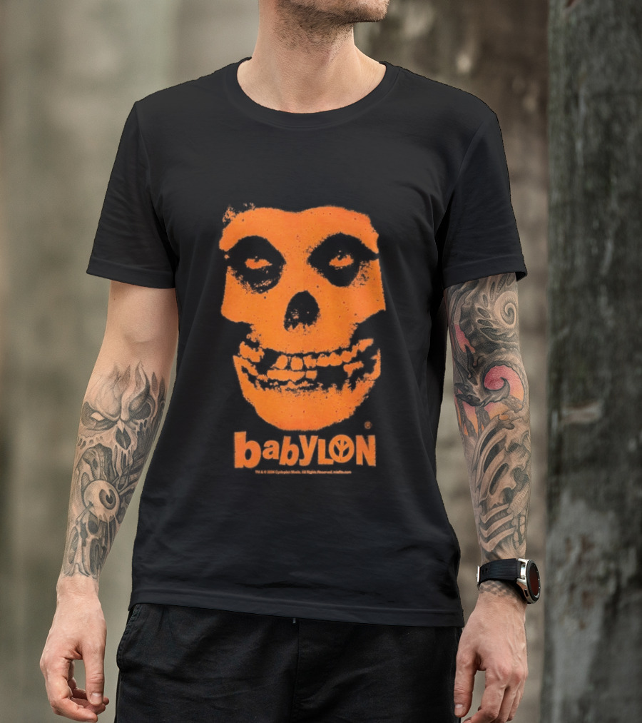 Original Babylon Orange Fiend Skull The Misfits T-Shirt