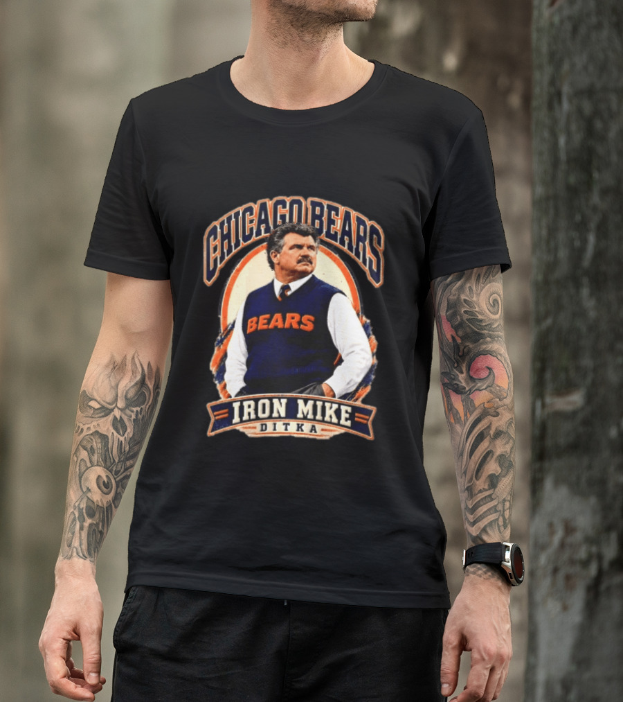 Chicago Bears Iron Mike Ditka NCAA Football T-Shirt